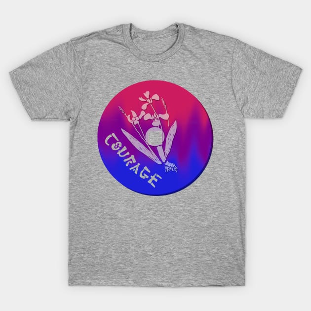 Courage Token - Bi Pride T-Shirt by LochNestFarm